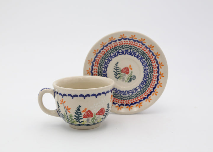 Filiżanka ze Spodkiem Ola | Czerwone Muchomory