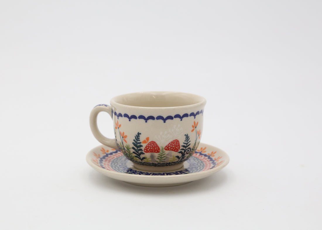 Filiżanka ze Spodkiem Ola | Czerwone Muchomory